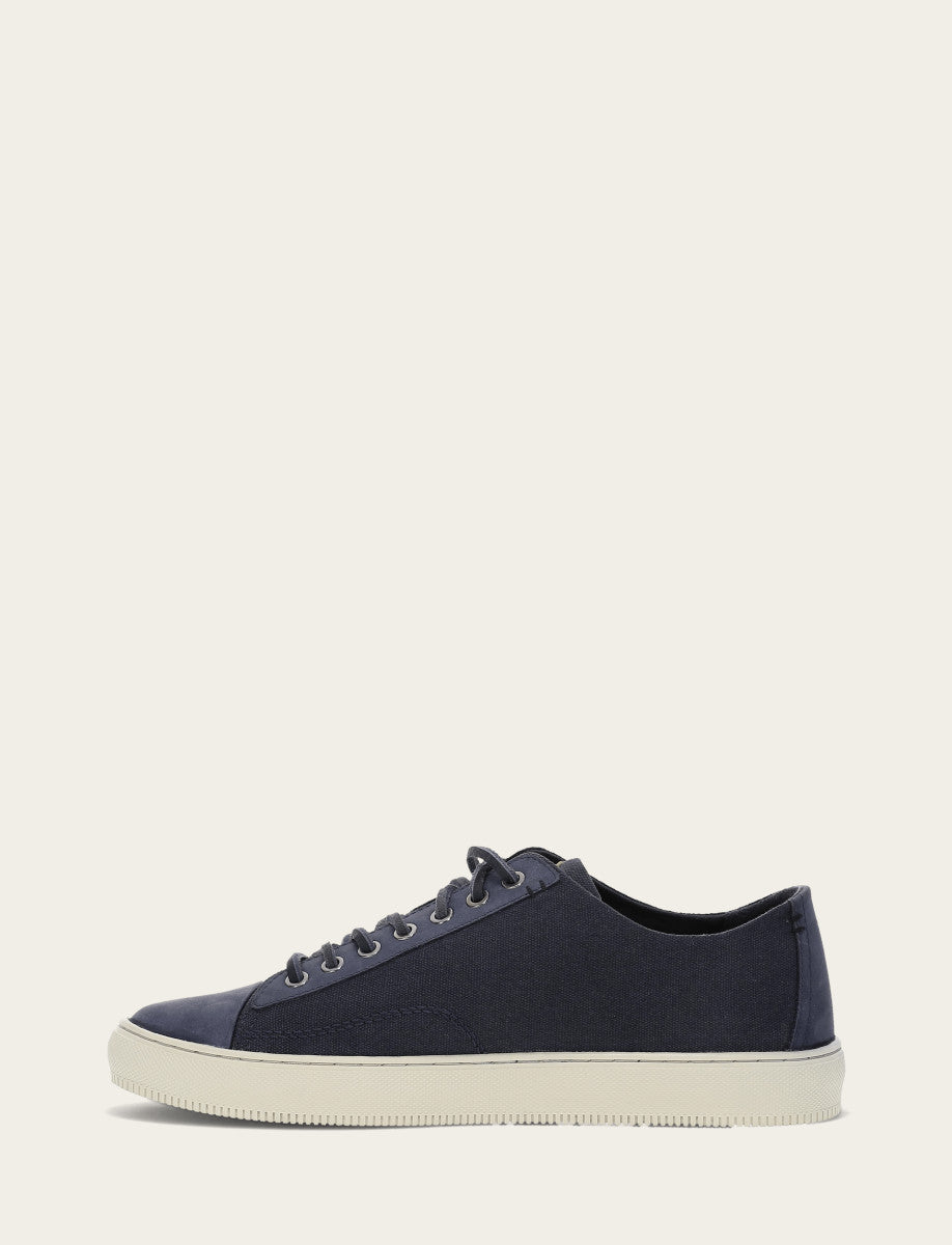 Frye Men's Indigo Astor Cap Toe Low Lace Sneakers Indigo