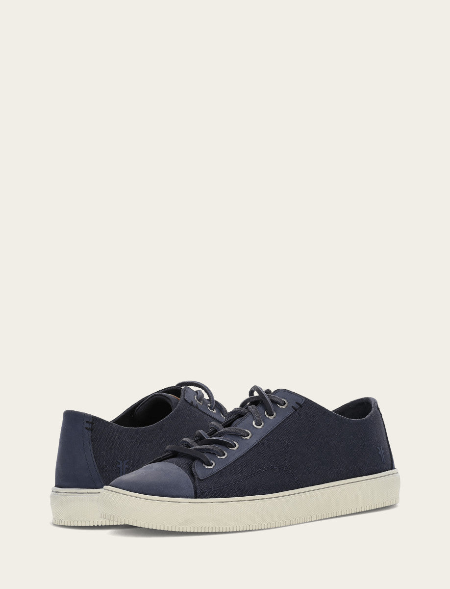 Frye Men's Indigo Astor Cap Toe Low Lace Sneakers Indigo