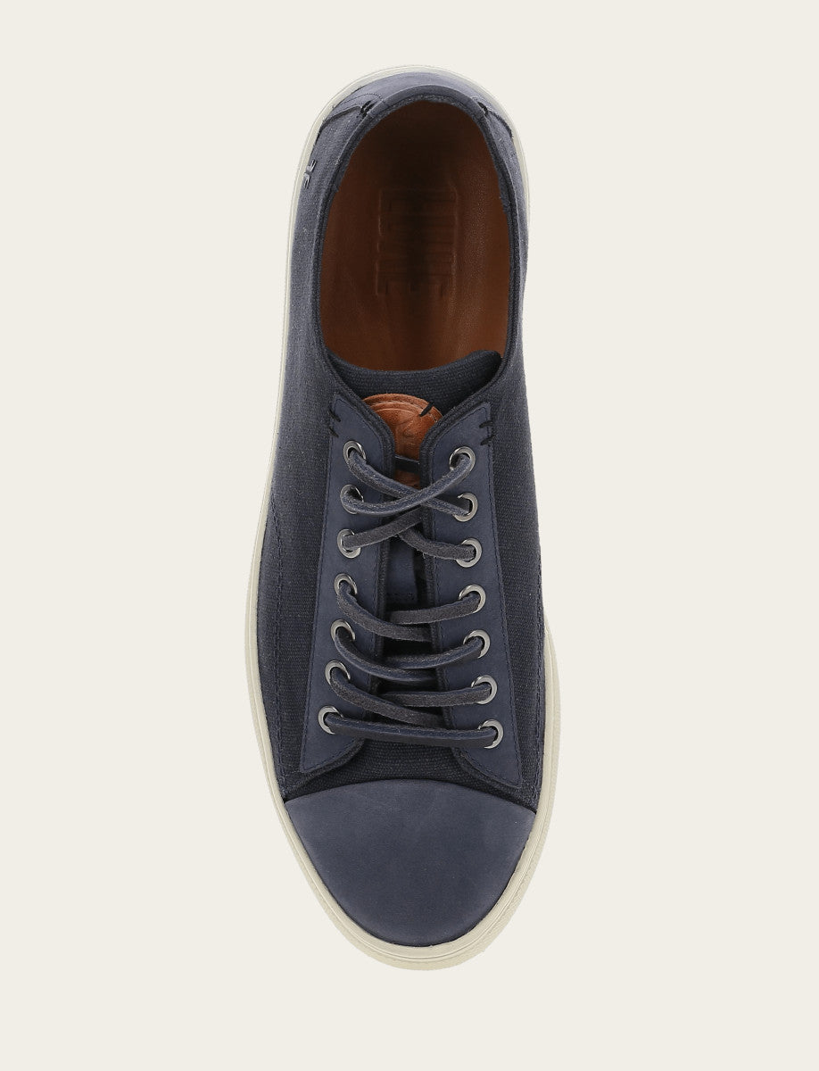 Frye Men's Indigo Astor Cap Toe Low Lace Sneakers Indigo