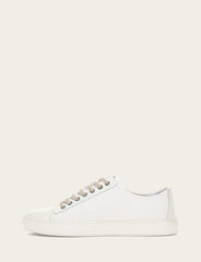 Frye Men's White Astor Cap Toe Low Lace Sneakers White