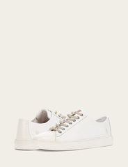 Frye Men's White Astor Cap Toe Low Lace Sneakers White