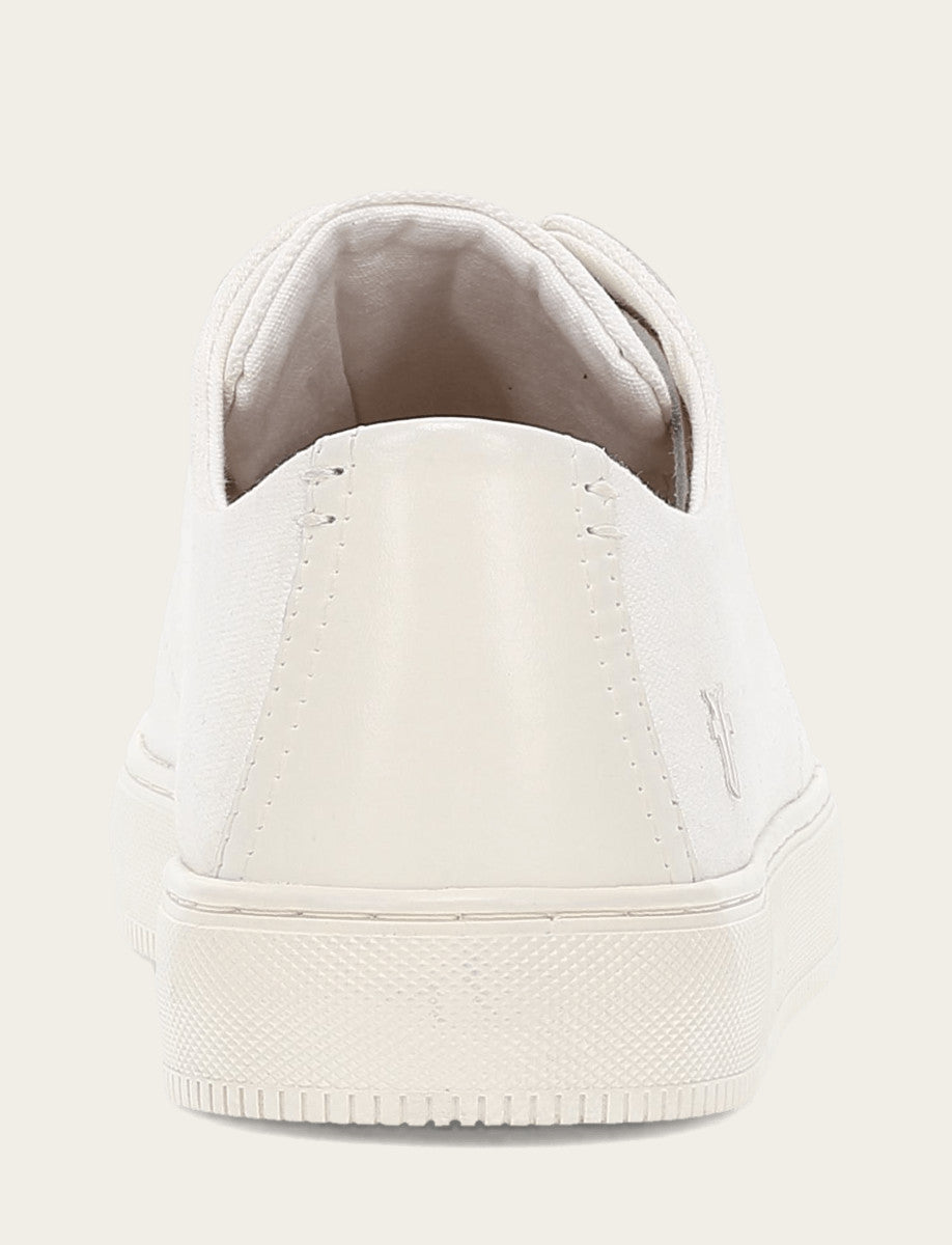 Frye Men's White Astor Cap Toe Low Lace Sneakers White