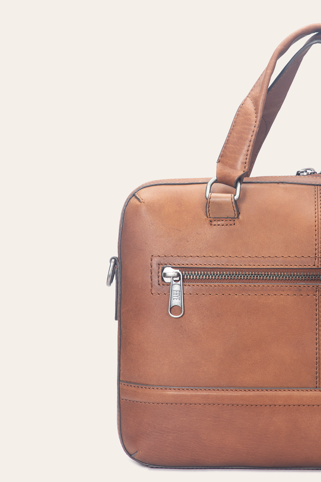 Frye Nash Cognac Briefcase Cognac