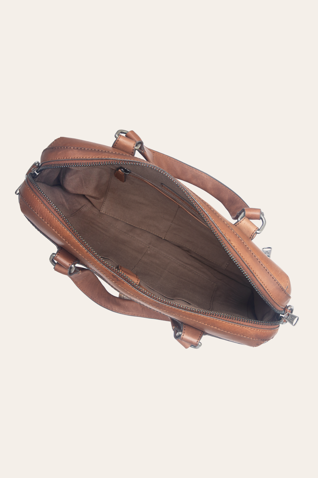 Frye Nash Cognac Briefcase Cognac