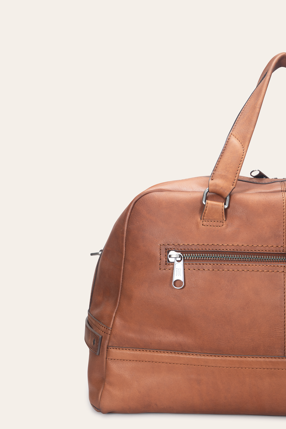 Frye Nash Cognac Bowler Cognac