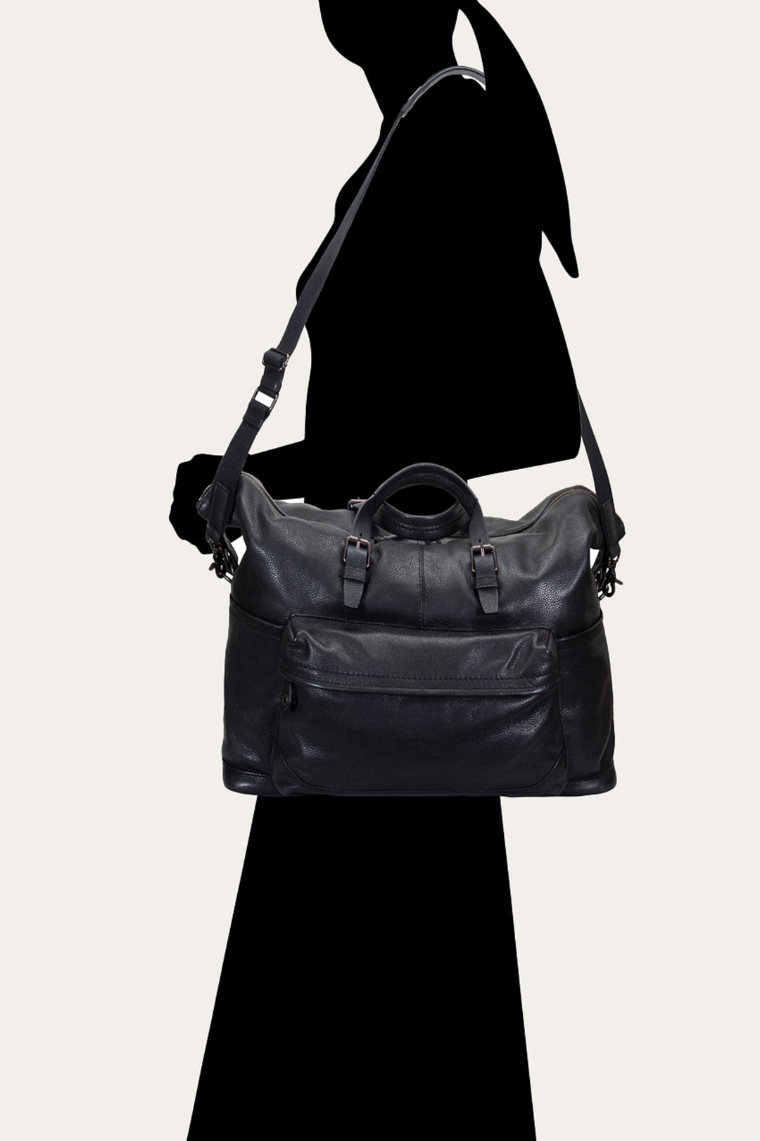Frye Wyatt Black Weekender Black