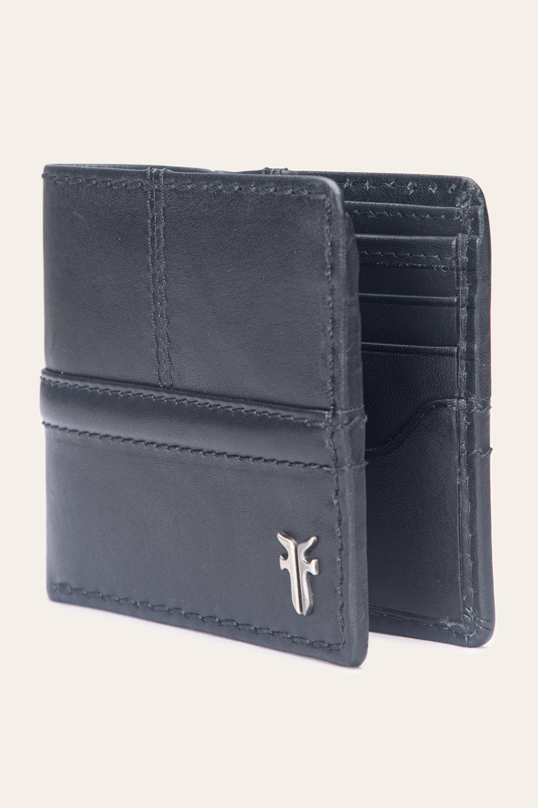 Frye Nash Black Double Billfold Black