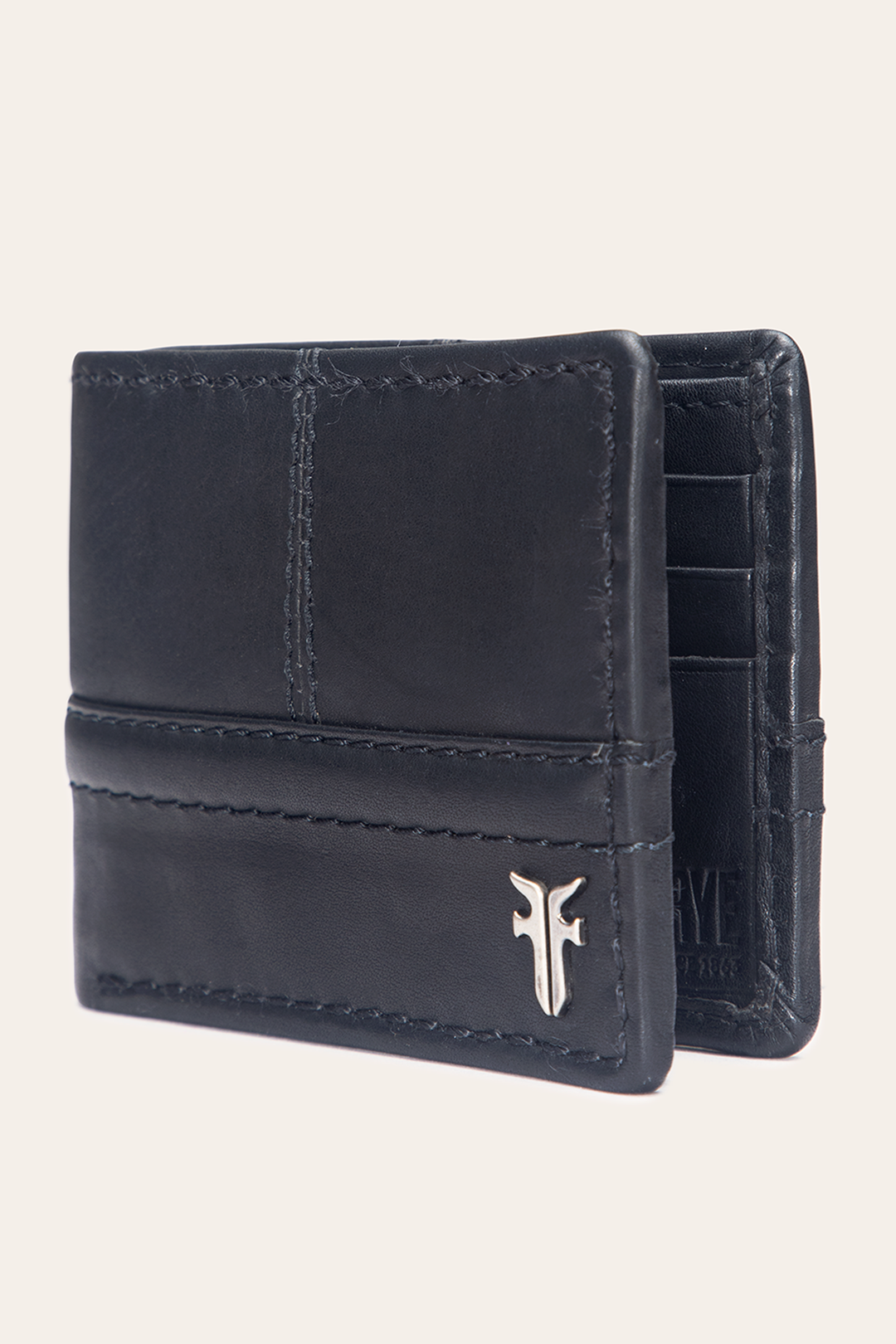 Frye Nash Black Bifold With Foldout Cc Black