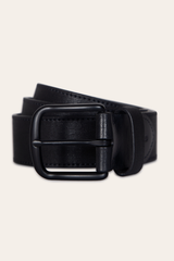 Frye Men’s Black 38mm Coated Canvas Belt Black