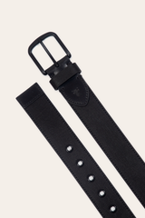 Frye Men’s Black 38mm Coated Canvas Belt Black