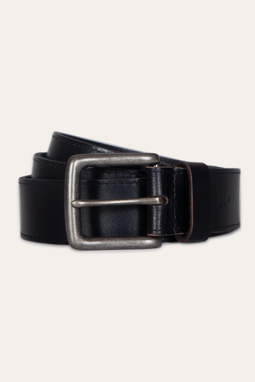 Frye Men’s Black 35mm Pull Up Leather Belt Black