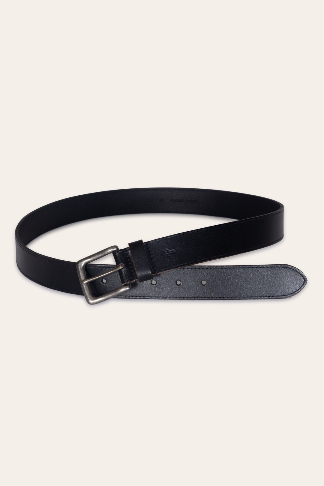 Frye Men’s Black 35mm Pull Up Leather Belt Black