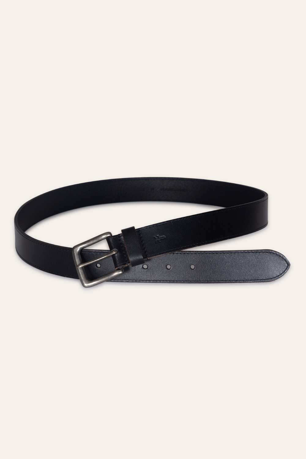 Frye Men’s Black 35mm Pull Up Leather Belt Black