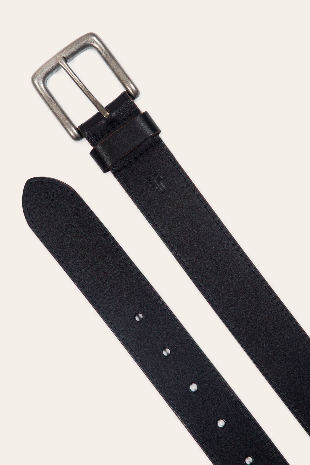 Frye Men’s Black 35mm Pull Up Leather Belt Black
