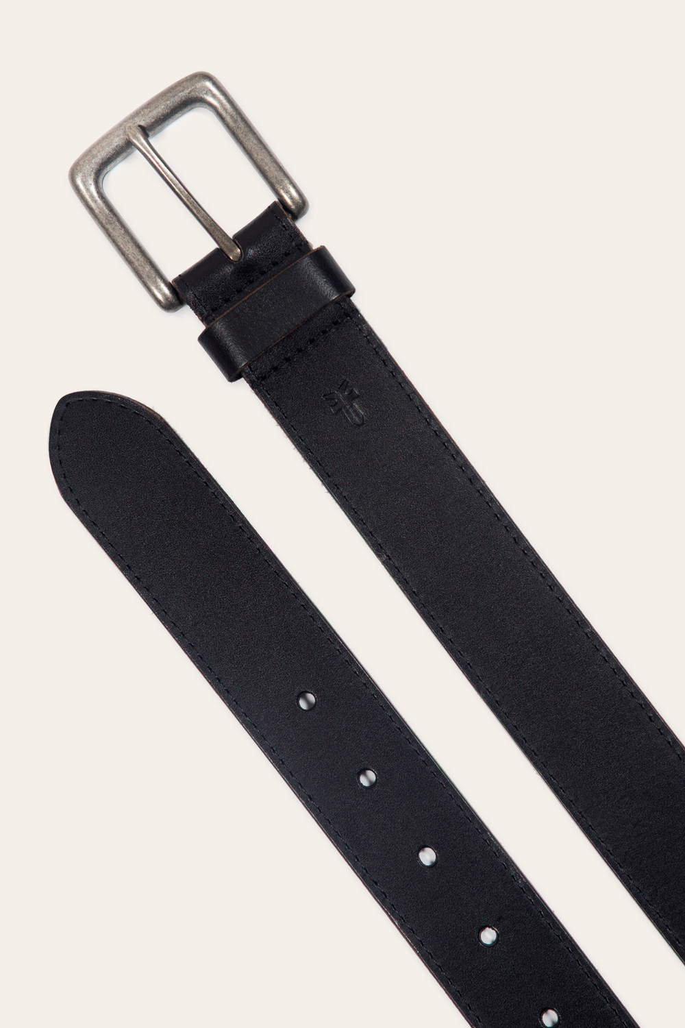 Frye Men’s Black 35mm Pull Up Leather Belt Black