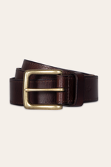 Frye Men’s Brown 35mm Pull Up Leather Belt Brown