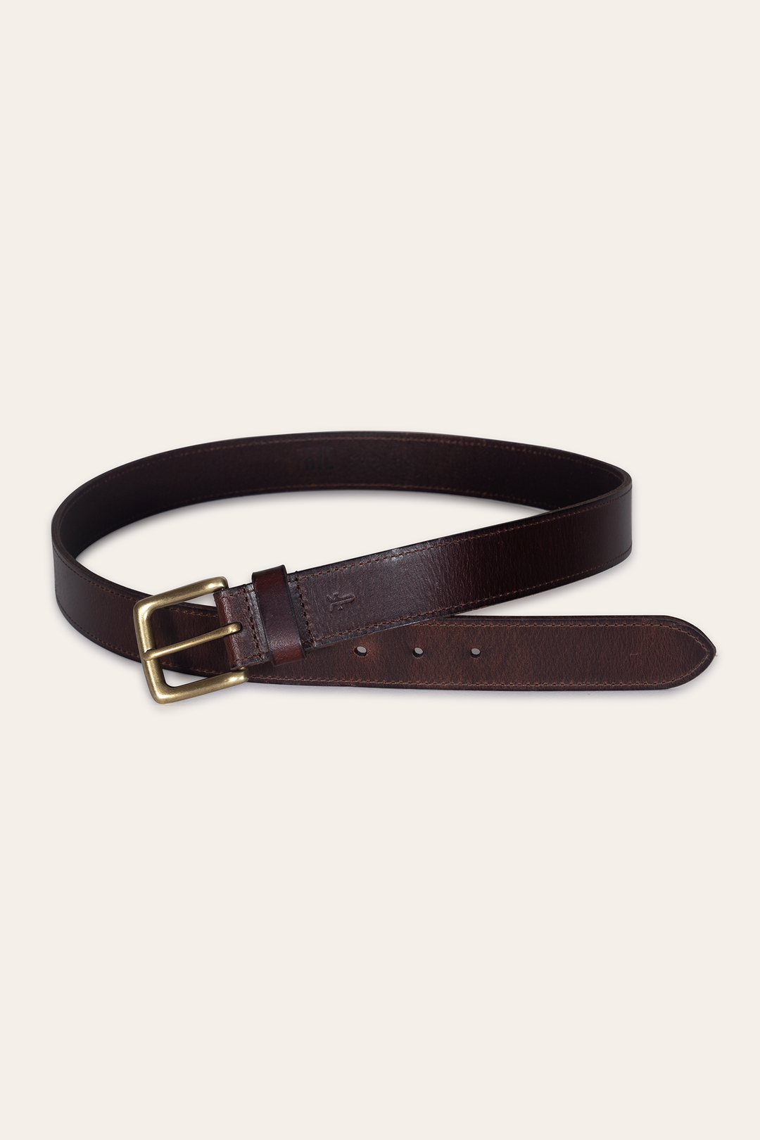 Frye Men’s Brown 35mm Pull Up Leather Belt Brown