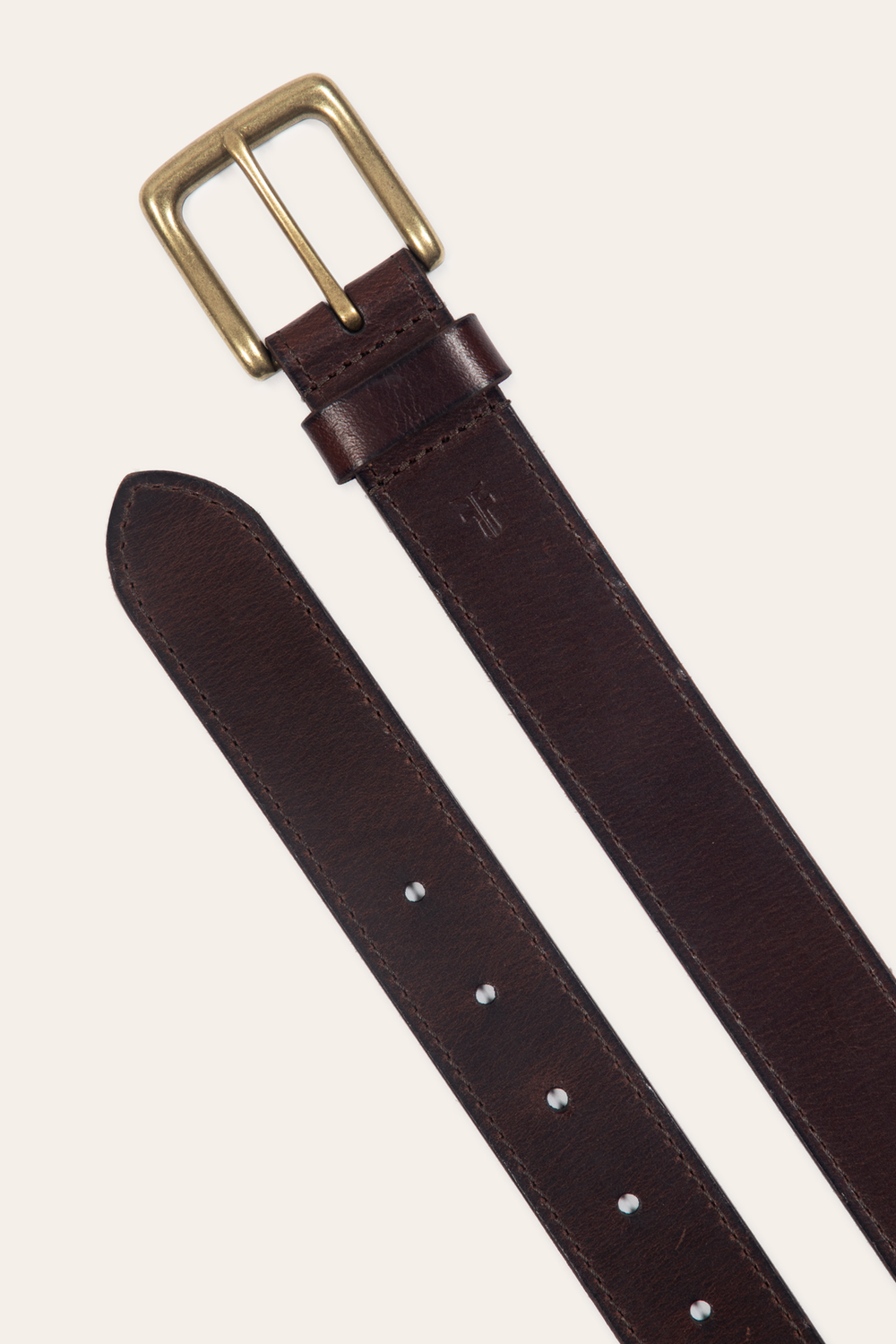Frye Men’s Brown 35mm Pull Up Leather Belt Brown