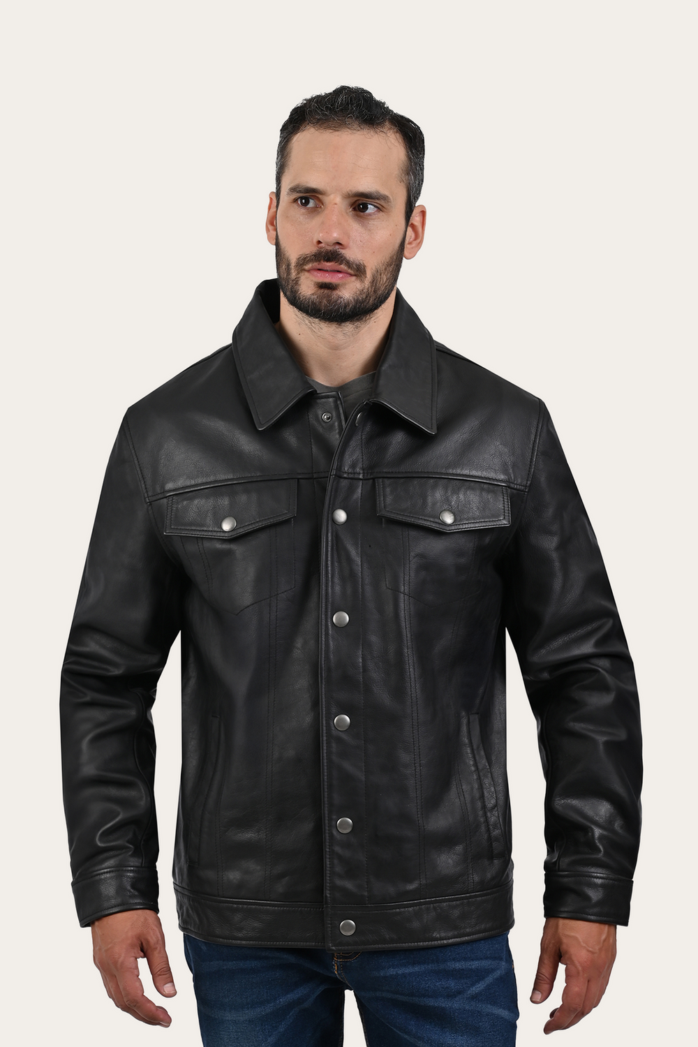 Frye Black Baxter Trucker Jacket Black