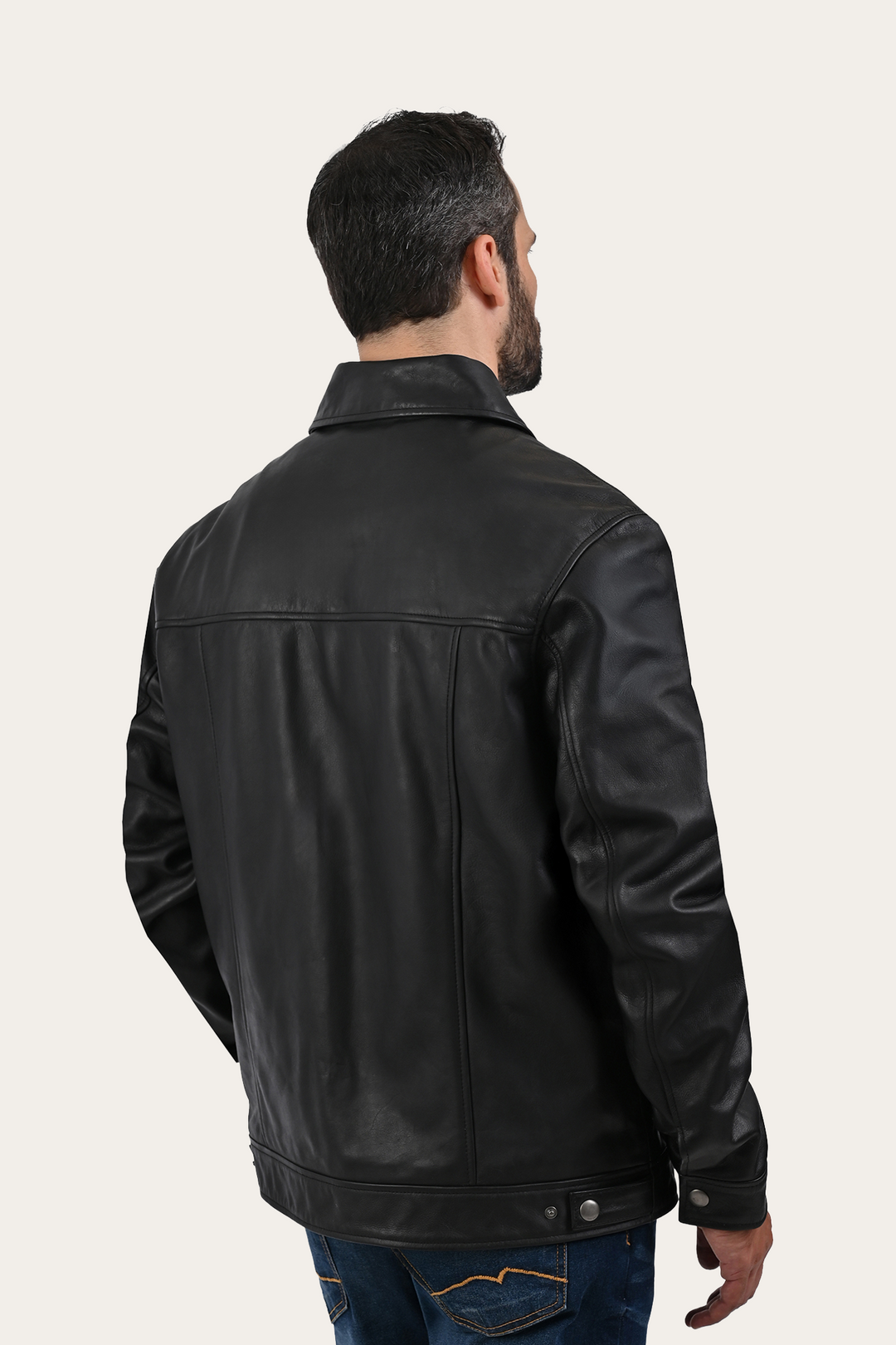 Frye Black Baxter Trucker Jacket Black