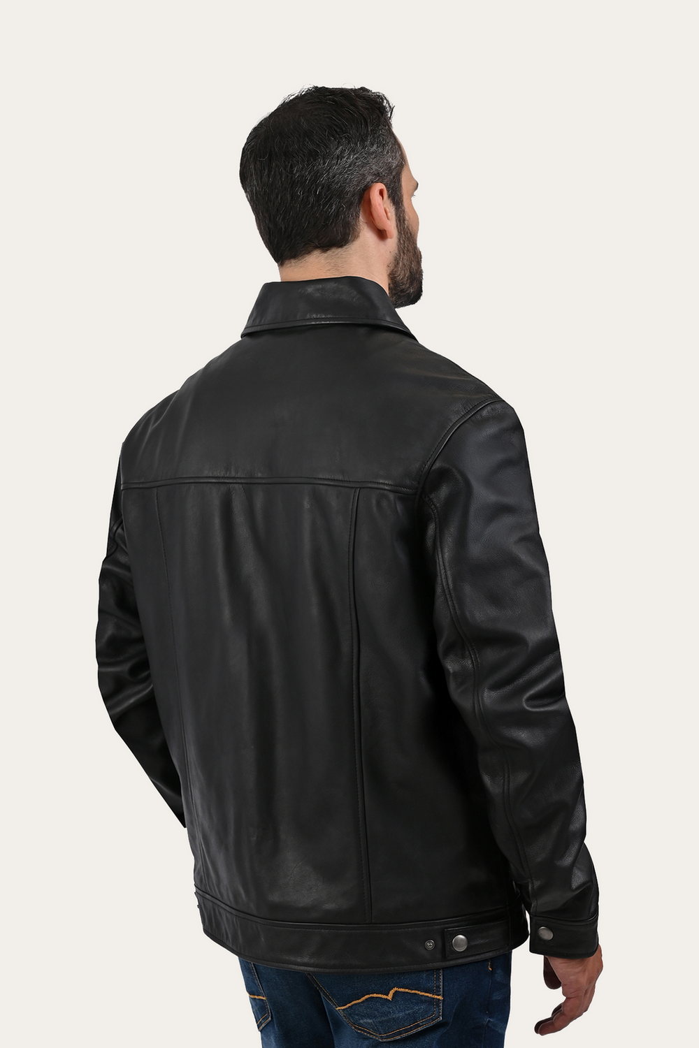 Frye Black Baxter Trucker Jacket Black