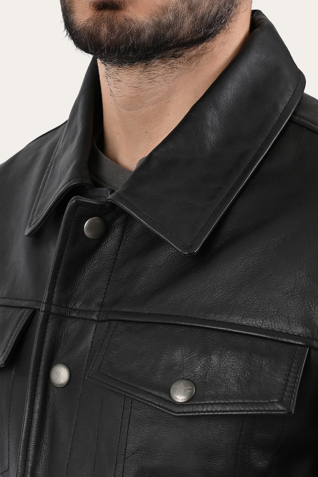 Frye Black Baxter Trucker Jacket Black
