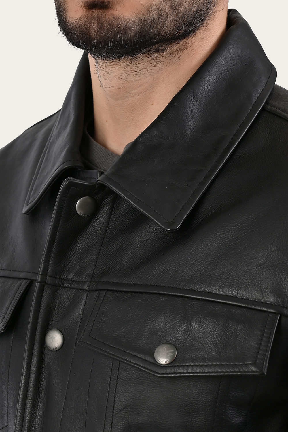 Frye Black Baxter Trucker Jacket Black