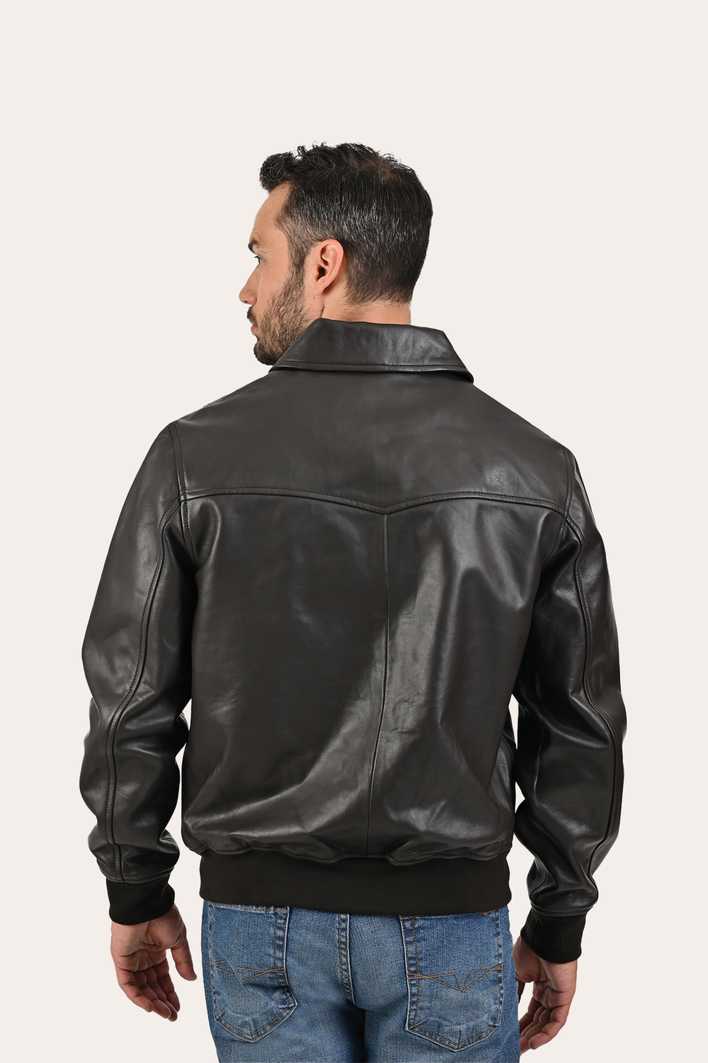 Frye Men’s Dark Brown Dusty Trucker Leather Jacket Dark Brown