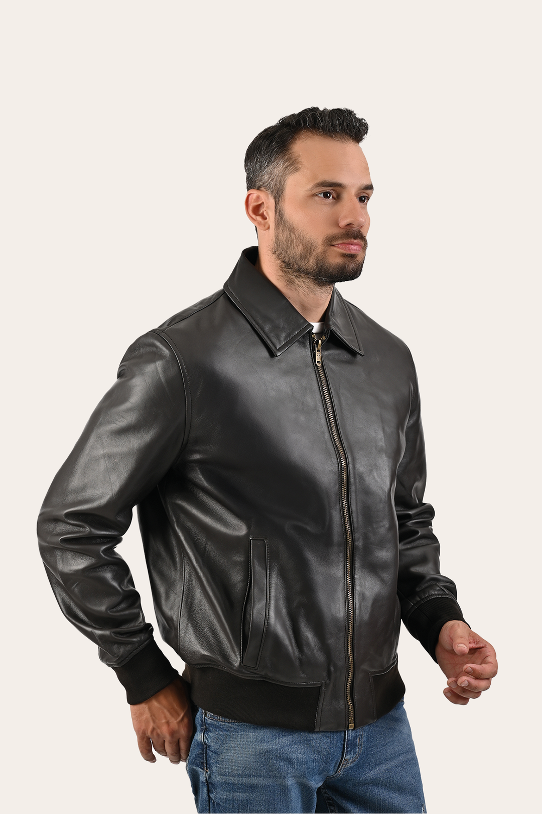 Frye Men’s Dark Brown Dusty Trucker Leather Jacket Dark Brown