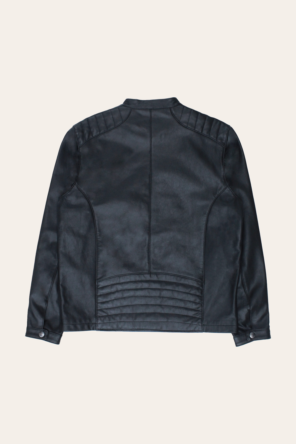 Frye Men’s Black Pioneer Racer Leather Jacket Black