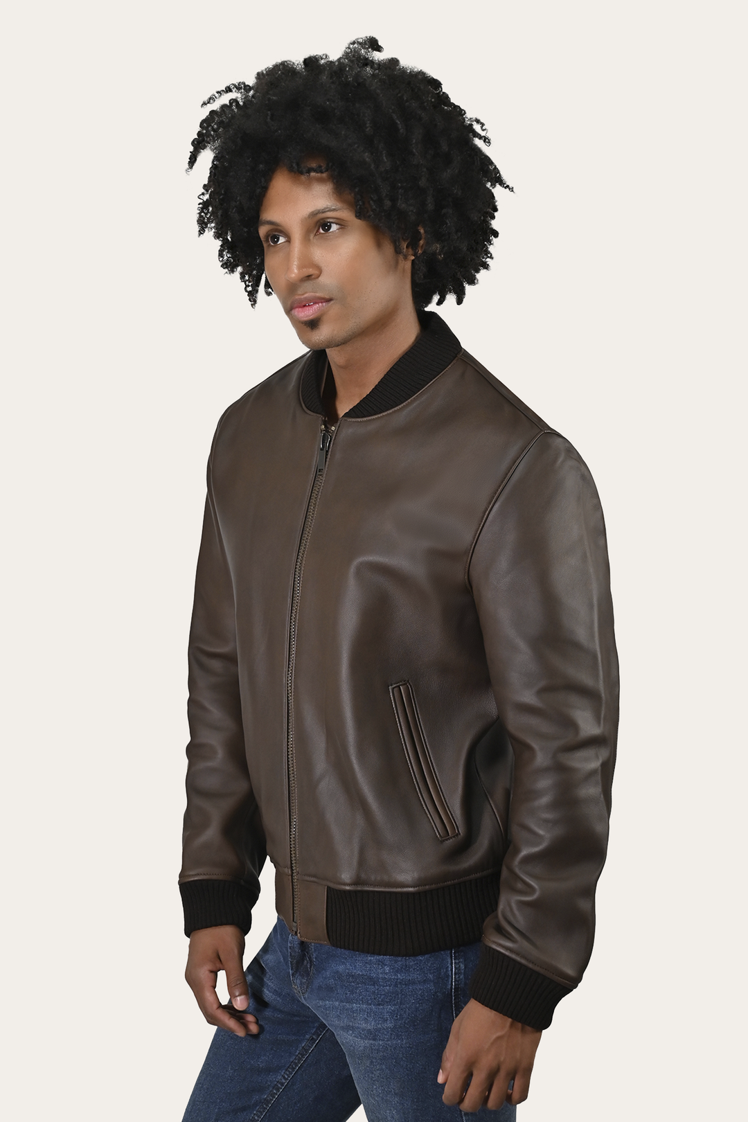 Frye Colt Bomber Jacket Moka Tobacco