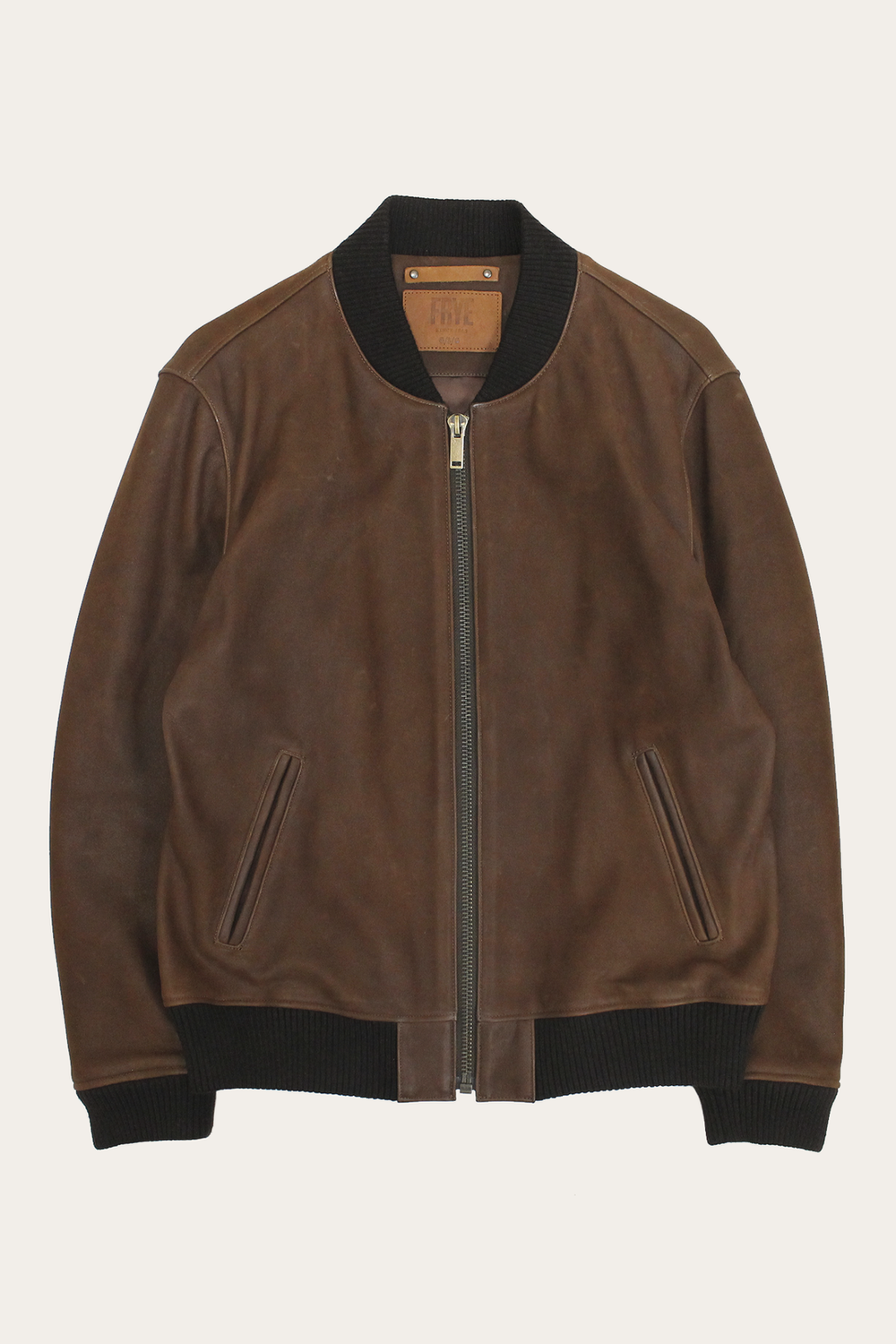Frye Colt Bomber Jacket Moka Tobacco