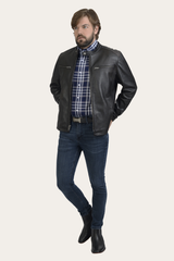 Frye Rustler Racer Jacket Black