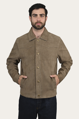 Frye Men’s Taupe Judd Suede Shacket Taupe