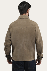 Frye Men’s Taupe Judd Suede Shacket Taupe