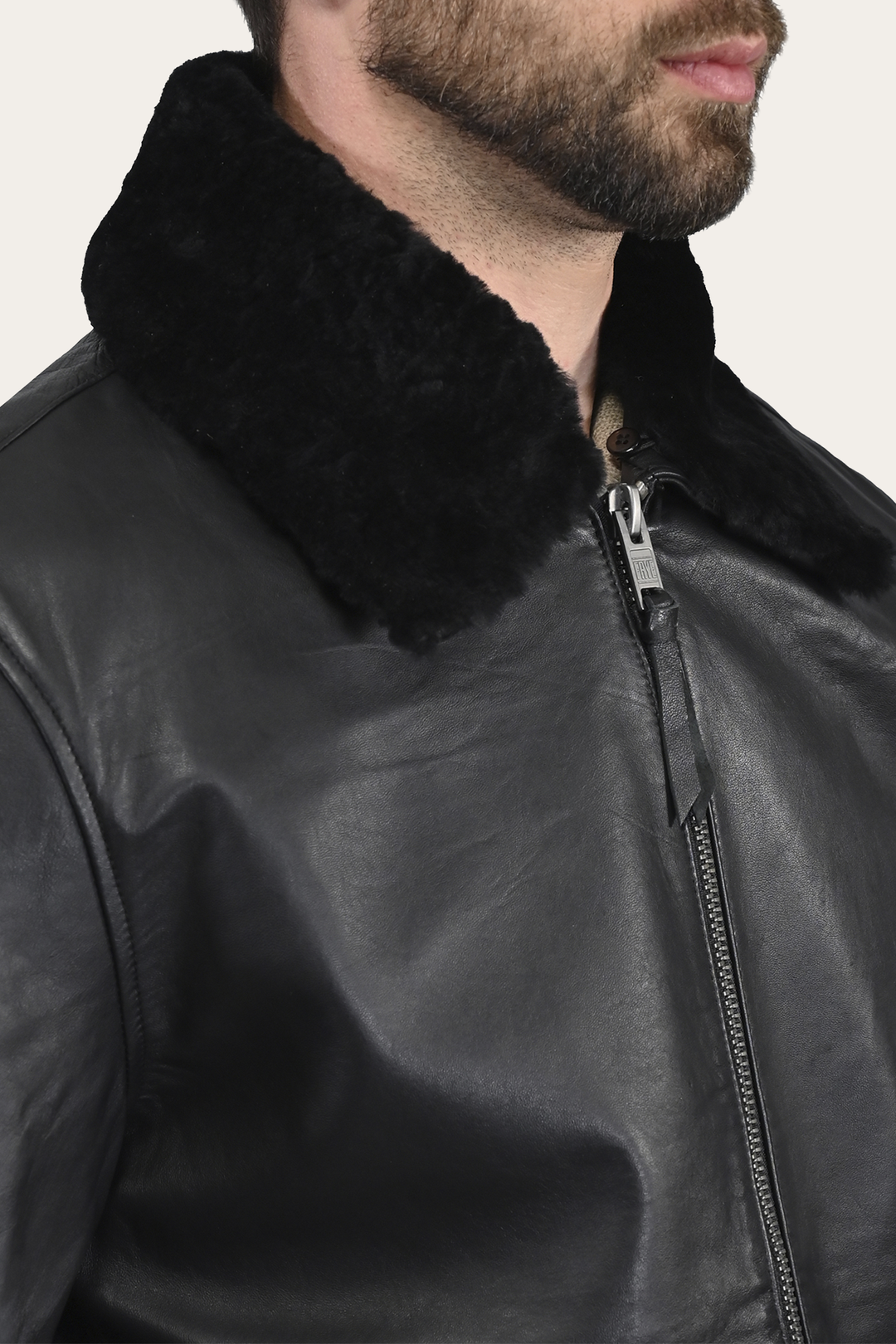 Frye Remington Trucker Jacket Black