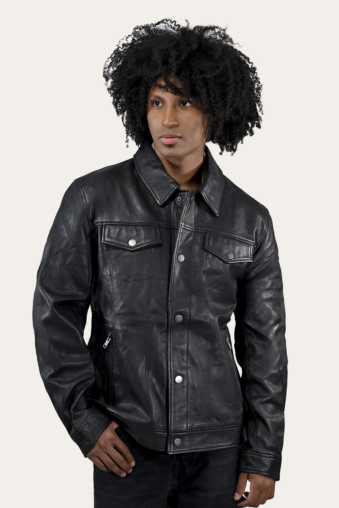 Frye Ruffian Trucker Jacket Black