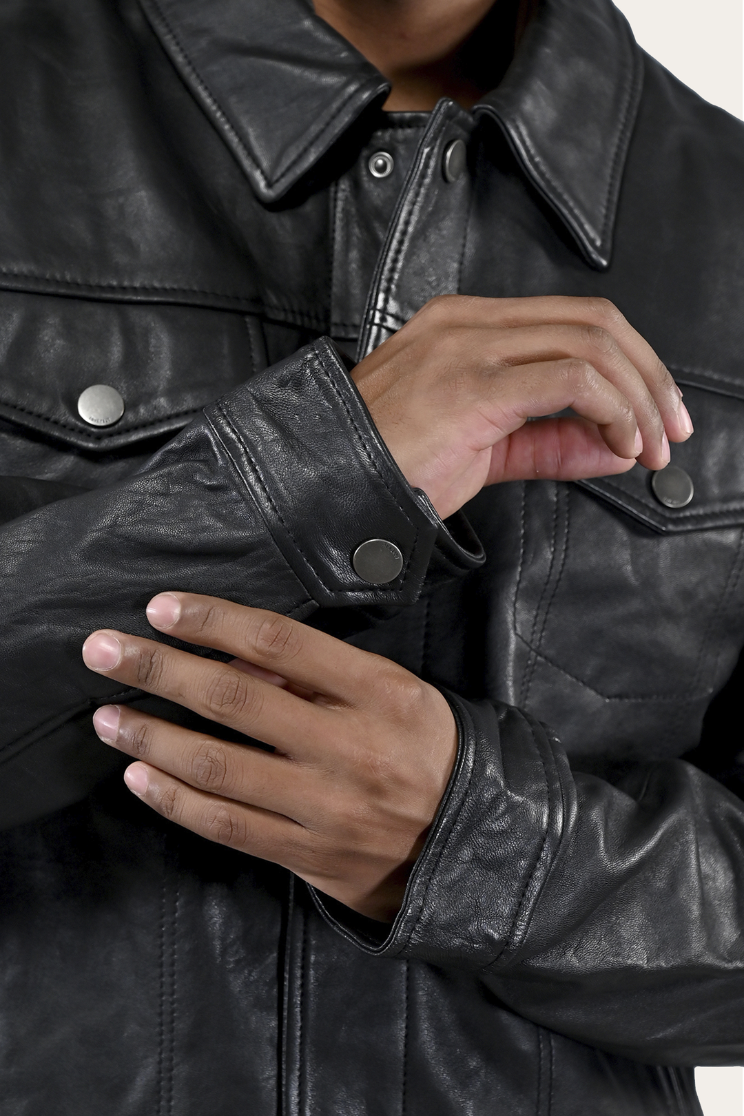 Frye Ruffian Trucker Jacket Black
