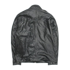 Frye Men’s Black Lawton Modern Nappa Biker Jacket Black