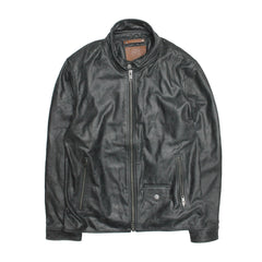 Frye Men’s Black Lawton Modern Nappa Biker Jacket Black