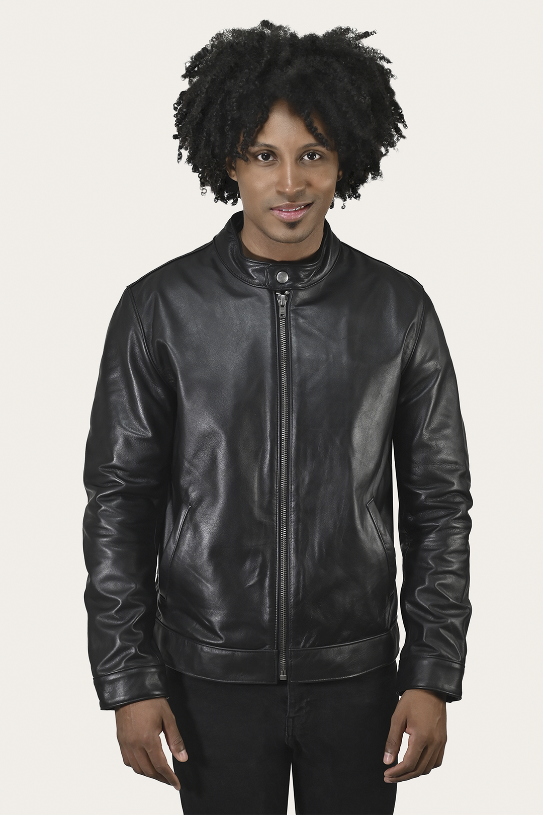 Frye Homestead Racer Jacket Black Bright