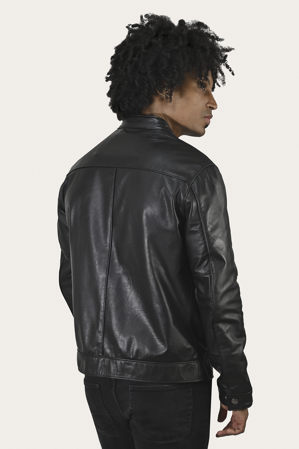 Frye Homestead Racer Jacket Black Bright
