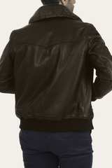 Frye Remington Trucker Jacket Dark Brown