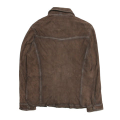 Frye Men’s Dark Brown Brody Suede Shacket Dark brown