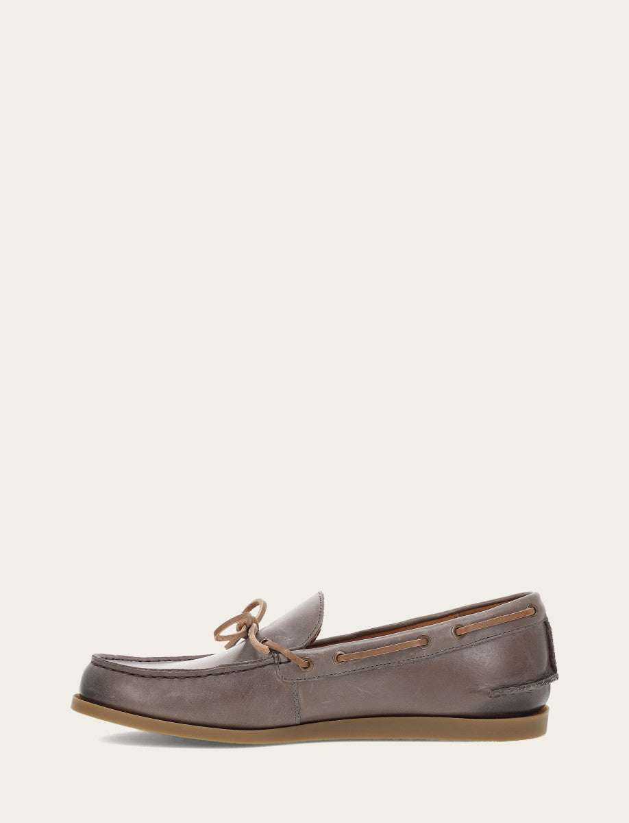 Frye Men's Steel Mason One Eye Tie Loafers Steel