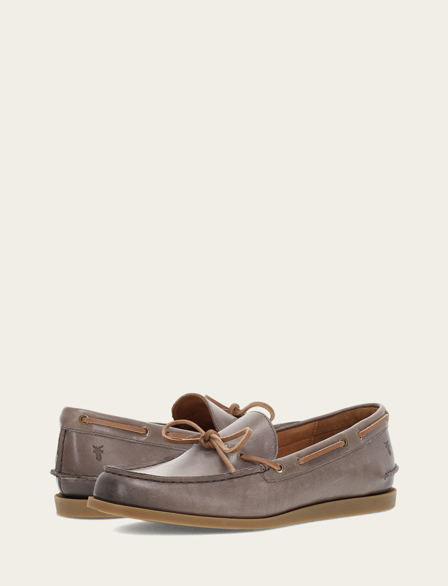 Frye Men's Steel Mason One Eye Tie Loafers Steel