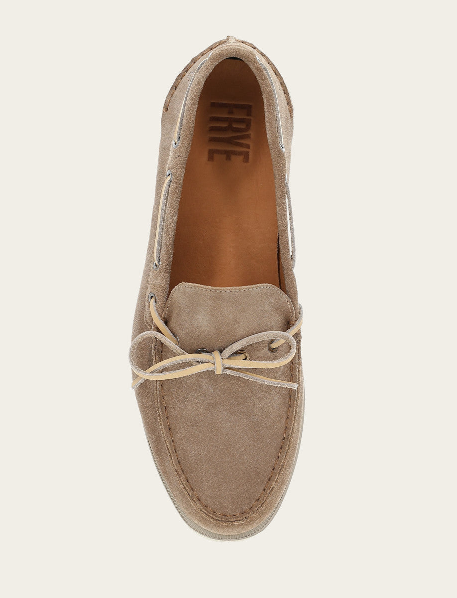 Frye Men's Mushroom Mason One Eye Tie Loafers Mushroom