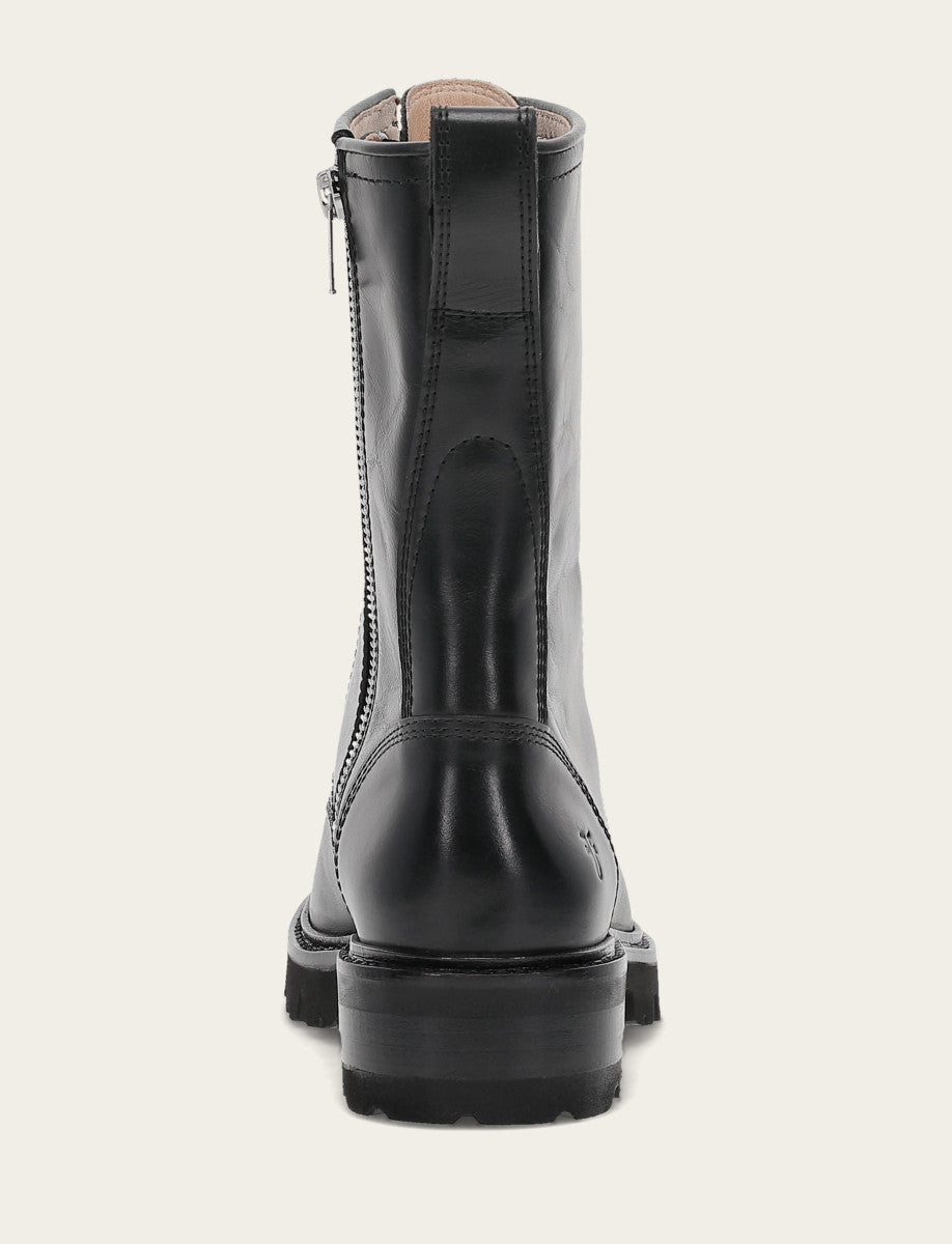 Frye Women's Black Olivia Combat Boots Black