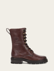 Frye Women's Bourbon Olivia Combat Boots Bourbon