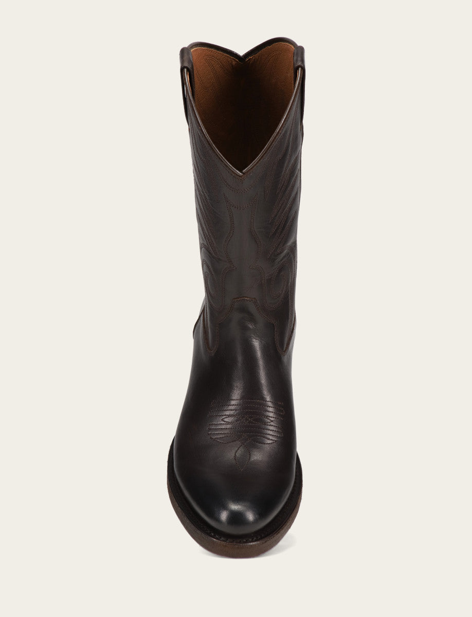 Frye Men's Chocolate Grady Vintage Stitch Western Boots CHOCOLATE